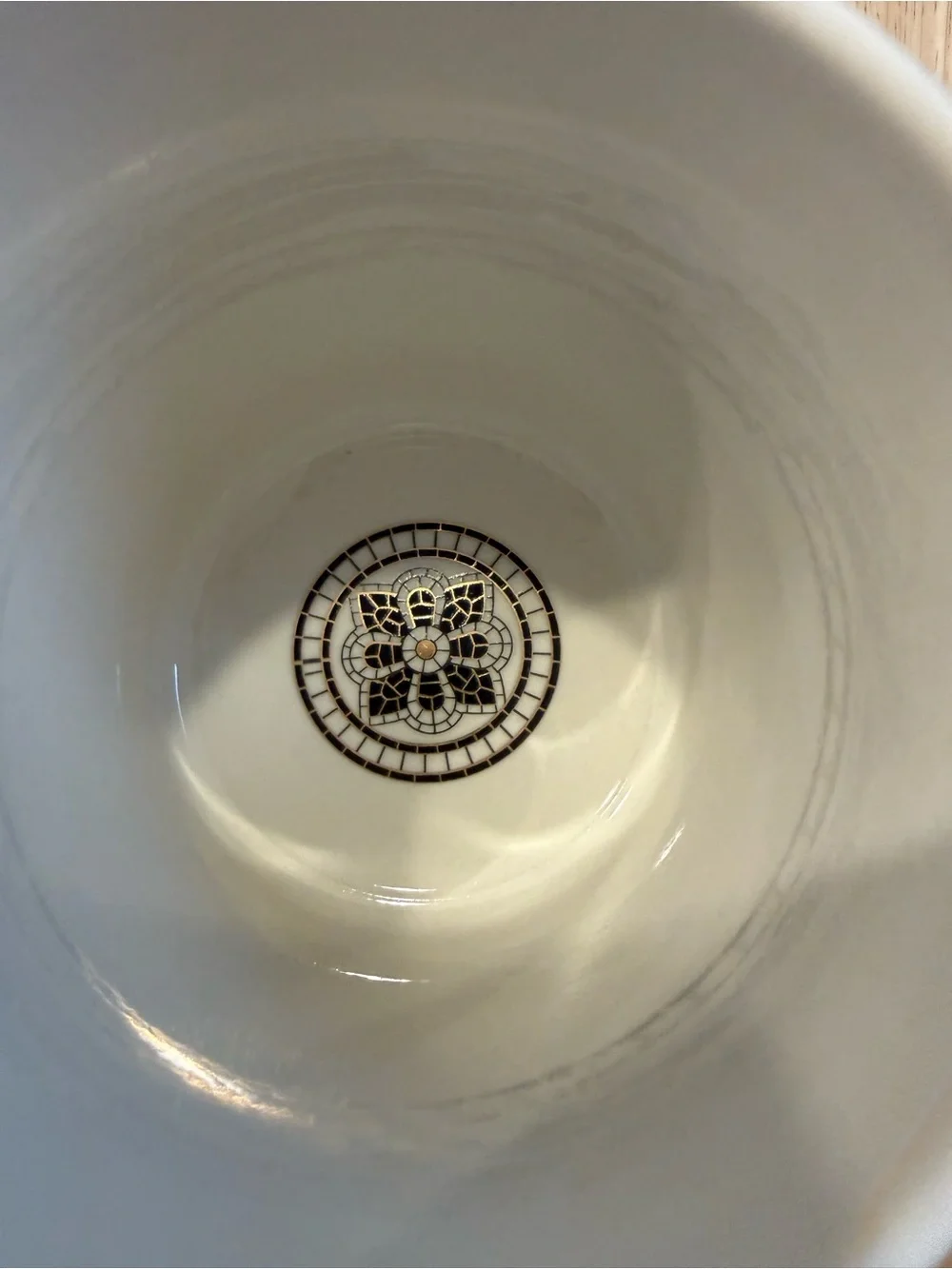 Anthrogologie Bistro Tile Stoneware Mug: Monogram Edition 
